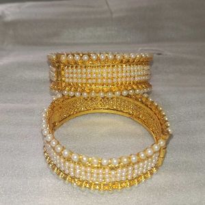 Zeneme Bangle Gold Plated Copper Royal Embedded Pe