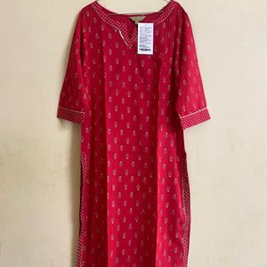 Pure Cotton Kurta With Pant For Women