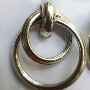 Sliver Toned Hoops