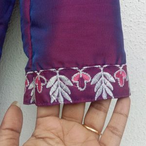 Purple Kurti Set