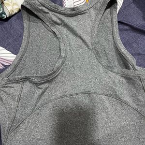 Grey Soft Fabric Tank Top For Women