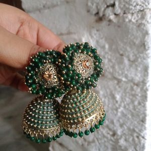 Green Jhumka