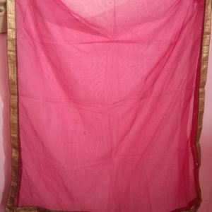 Pink Lehenga Choli With Net Dupatta