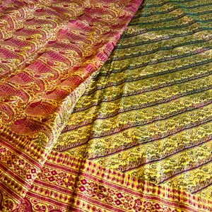 100% Pure Himroorani Mulberry Silk Saree