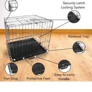 Folding Metal Cage/ Kennel With Tray