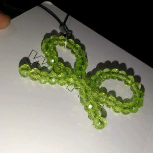 Green Bow Phone Charm