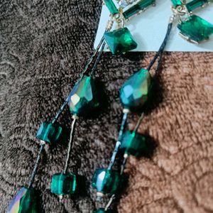 Green Earrings