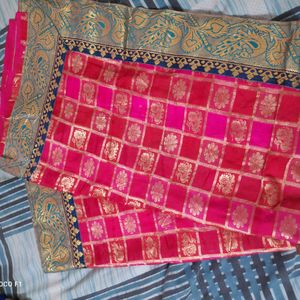 pretty pink saree.