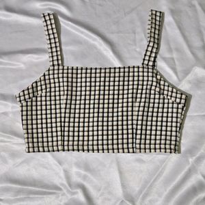 Checkered Crop Top