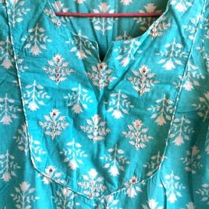 Block Print Kurta Set