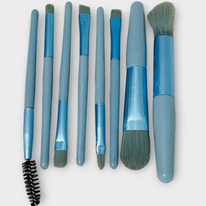 Mini Makeup Brush Set - 8 Pcs