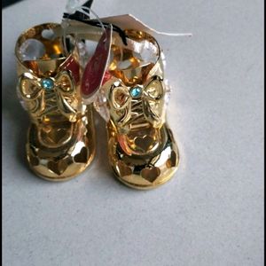 24 K Gold Plated Swaroski Crystal Shoes