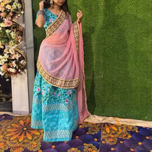 Beautiful Embroidered Lehenga For Women