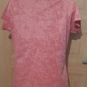 Coral Red Trendy Tshirt.