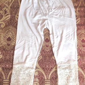 White Leggings With Net Mohri