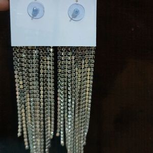 Party Wear Silver Earrings