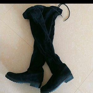 Tie-up Thigh High Boots 30/ On Shipping