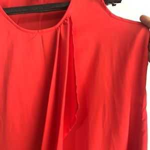 Red Sleeveless Party Top