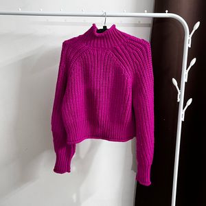 ❌Magenta High Neck Knit Sweater❌