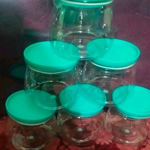 Plastic Containers For Kitchen Use 6 Brand New