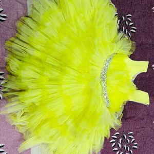 Lemon Yellow Pretty Frock