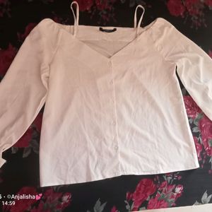 Harpa Casual Cuffed Sleeves Top