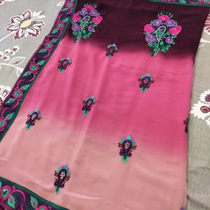 Multicolour Saree