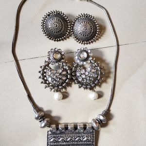 Beautifull Silver 🤍🤍 Jewellery Set 😍