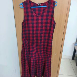 And Checkered Dress