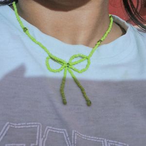 Green Aesthetic Pinterest Necklace