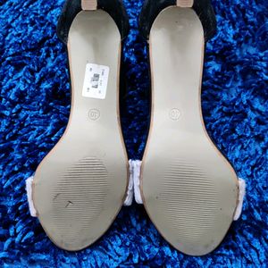 Black and White Pencil Heel Stilletoes