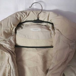 Crop Beige Puffer Jacket