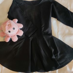 Black Peplum Top