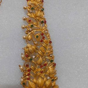 Golden Kamarpata With Diamond Work