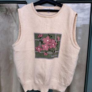 Vintage Sleeveless Knit Sweater