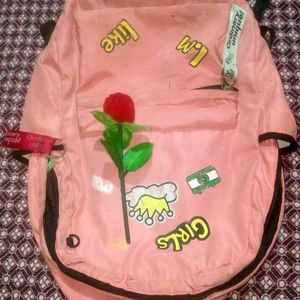 Backpack Pink Stylish For Girl And Women