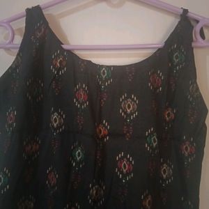 Strapped Black Kurti