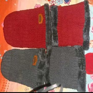 Woolen Cap With Muffler Set