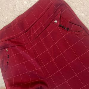 Maroon Colored Active Gym Wear