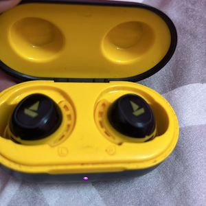 Boat Earphones Yellow