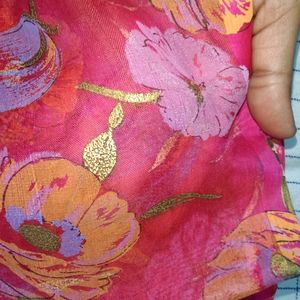 Beautiful Flower Designs Saree