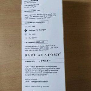 Anty Hair Fall Shampoo Bare Anatomy