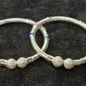 Pure Silver Bangle For Girls