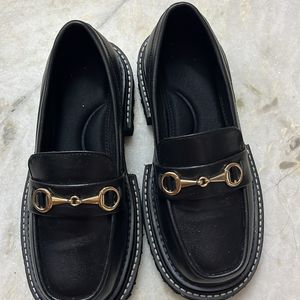 Black Platform Loafers