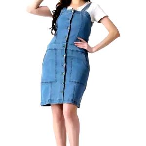 Denim Jumpsuit Skirt