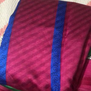 White/multicolour Saree