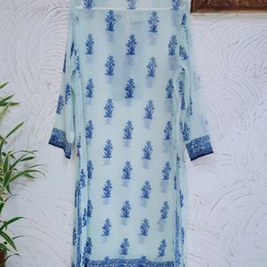 Biba Baby Blue Colour Kurta