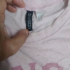 H&m Pink Oversized Tshirt