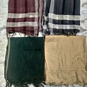 Cotton Duppata Combo Of 4,Read Description