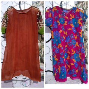 2 Transprint New Kurti Handmade